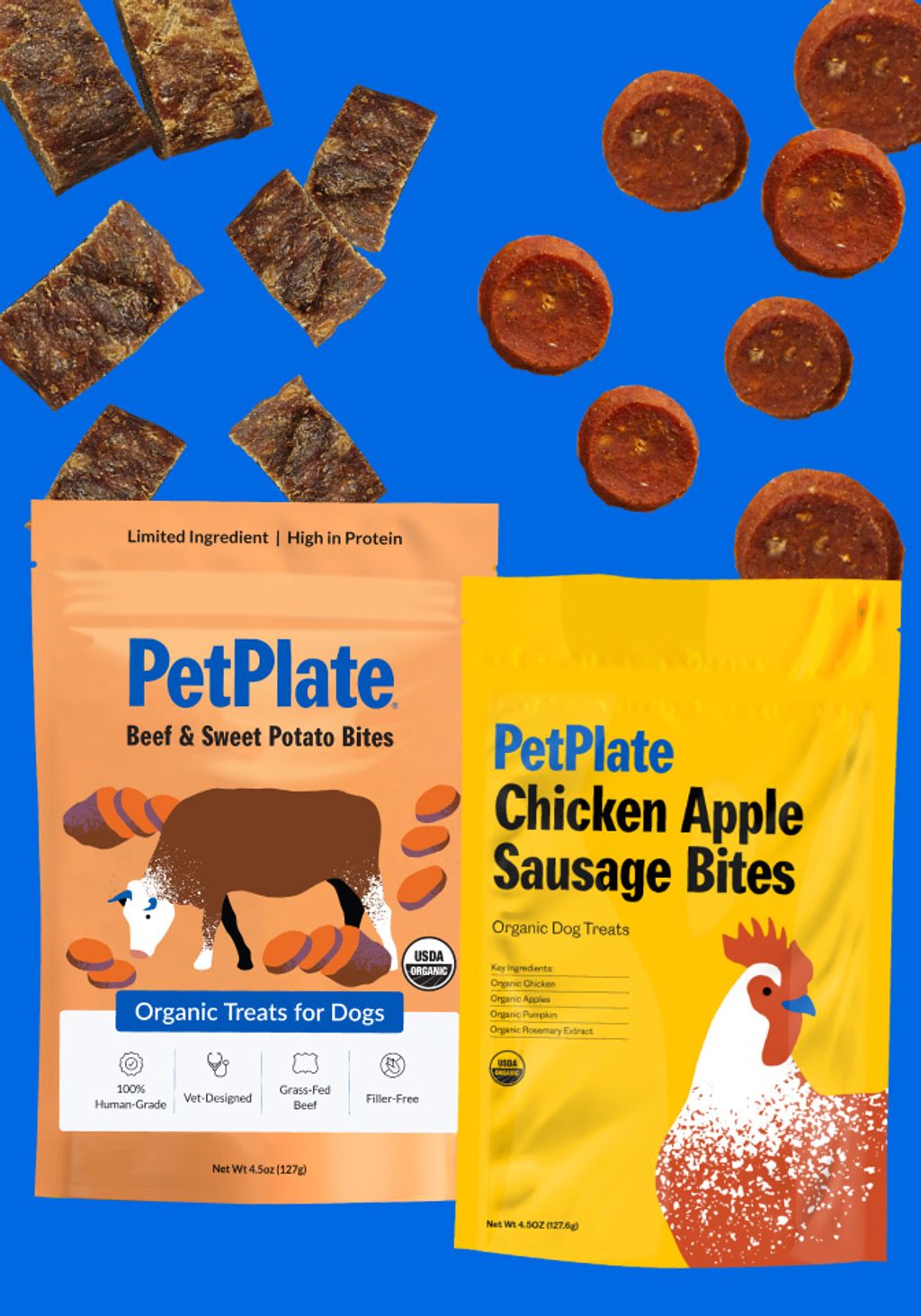 Chicken apple sausage dog treats best sale